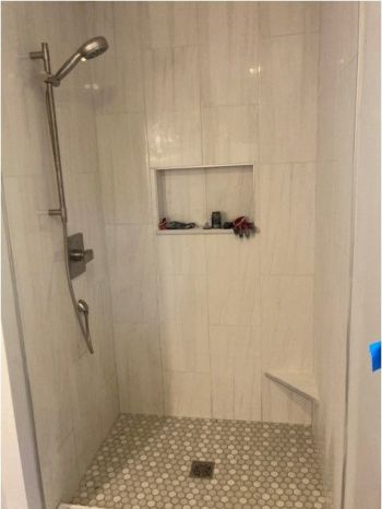 Walk in shower installation in Verona